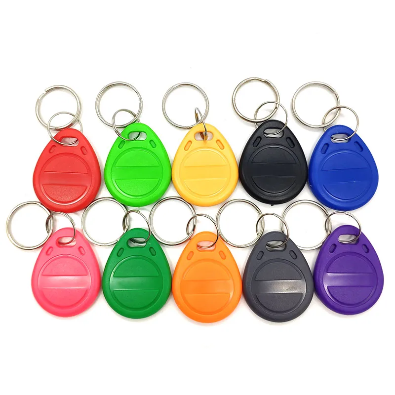50 Uds 125KHz T5577 EM4305 llaveros regrabables etiqueta RFID duplicada 5200 copia de proximidad tarjeta de acceso ID Token Ring Cloner llavero