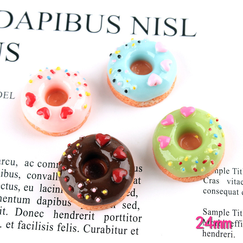 10 ピース/セットかわいいミニキャンディードーナツ人形食品ごっこ遊びドールハウスアクセサリーミニチュアホームクラフト装飾ケーキ子供のキッチンおもちゃ