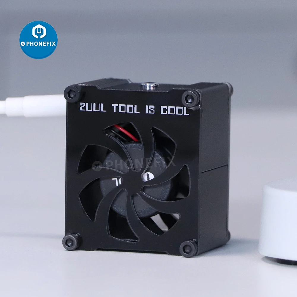 2UUL Mini ventilador de escape, Extractor de humo de hierro para soldadura, microscopio de limpieza de humo para reparación de soldadura de placa base de teléfono