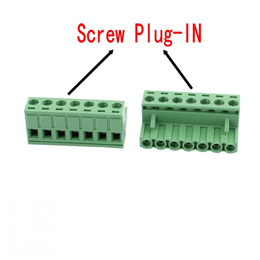 100PCS Pitch 5,08mm Terminal Block Stecker 2EDG 5,08mm 2-12 Pin PCB Schraube Stecker Terminal Block KF2EDG Buchse PCB Schraube