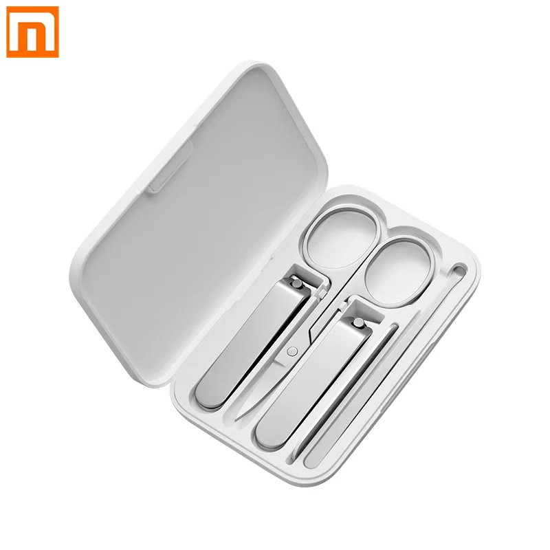Chính Hãng Xiaomi Mijia Làm Móng Tay Móng 5 Cái/bộ Móng Chân Di Động Du Lịch Bộ Dụng Cụ Vệ Sinh Inox Cắt Móng Tay Bộ Dụng Cụ