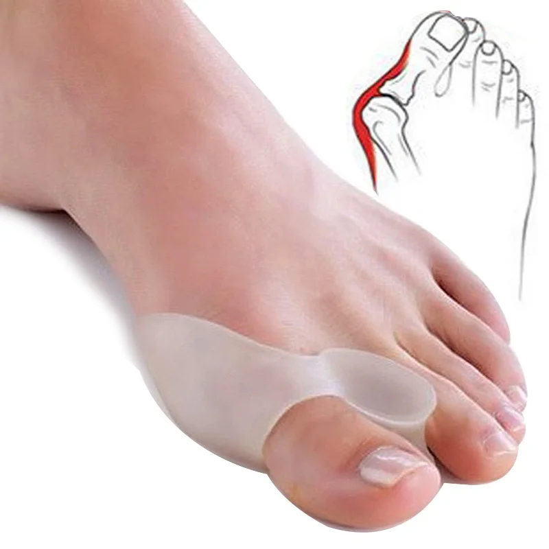 Big Toe Straightener Thumb Valgus Protector ซิลิโคนเจลเท้านิ้วมือ Toe Separator Bunion Adjuster ฟุต Pads บรรเทาเท้า