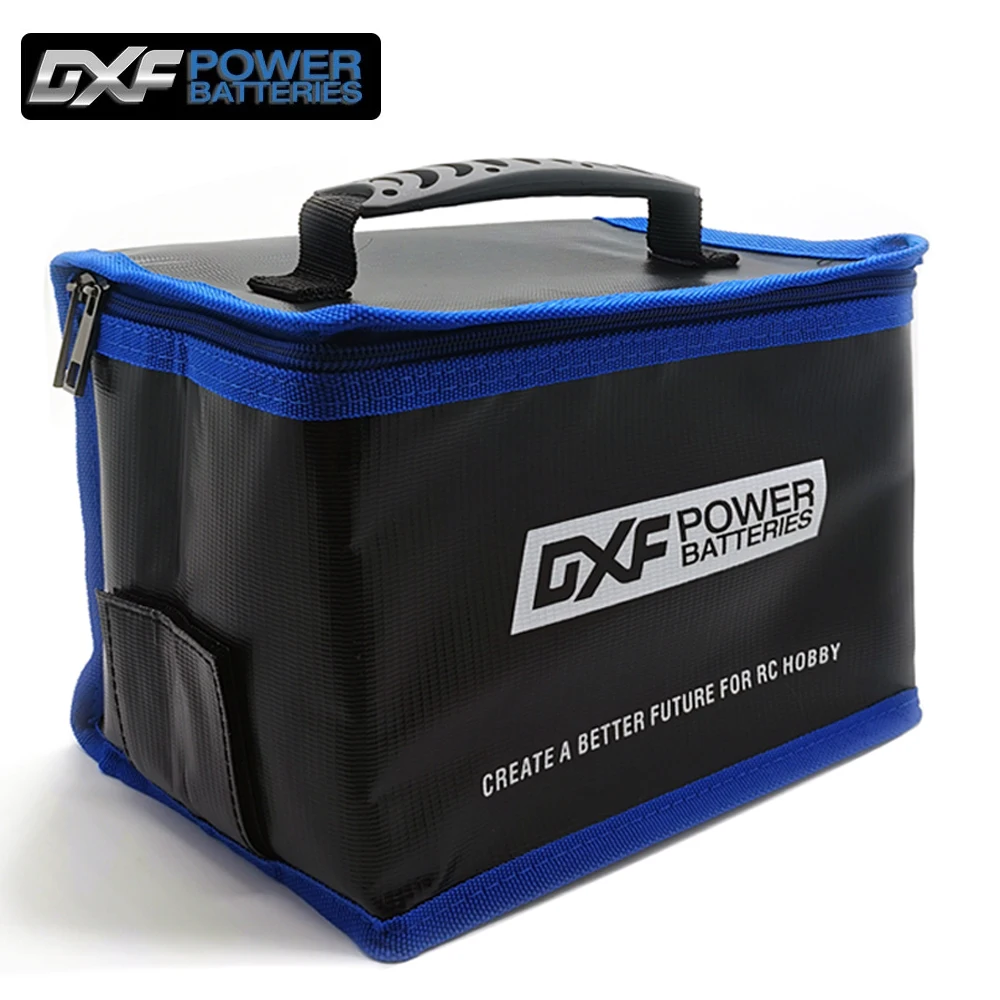 DXF Lipo Túi Chống Cháy Chống Nước Chống Cháy Nổ Di Động Lipo Túi An Toàn 215*145*165Mm Cho RC FPV Máy Bay Không Người Lái Xe Pin