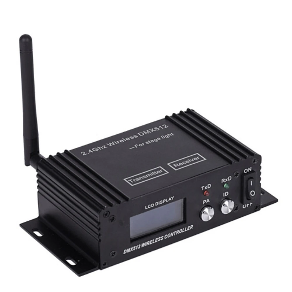Receptor y transmisor inalámbrico DMX512 ISM Dif LCD DMX, controlador LED de 2,4G para escenario Par DJ Disco Bar luces cabezales móviles