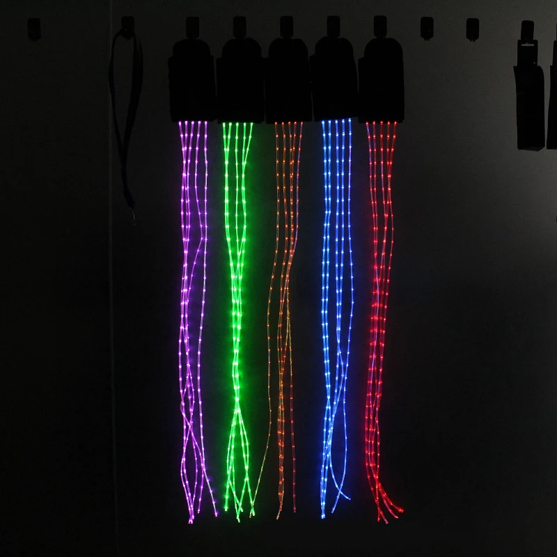 Luces traseras de caballo de 100CM con USB, arnés LED recargable para caballos, equipo de luces traseras intermitentes para deportes al aire libre ecuestre