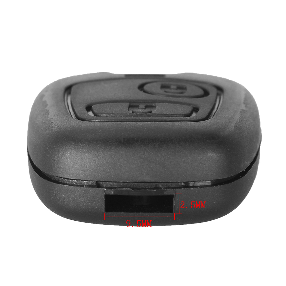 KEYYOU 交換キーシェルトヨタ用プジョー 107 206 207 306 407 シトロエン C1 C2 C3 リモート Fob 2 ボタンケースロゴなし