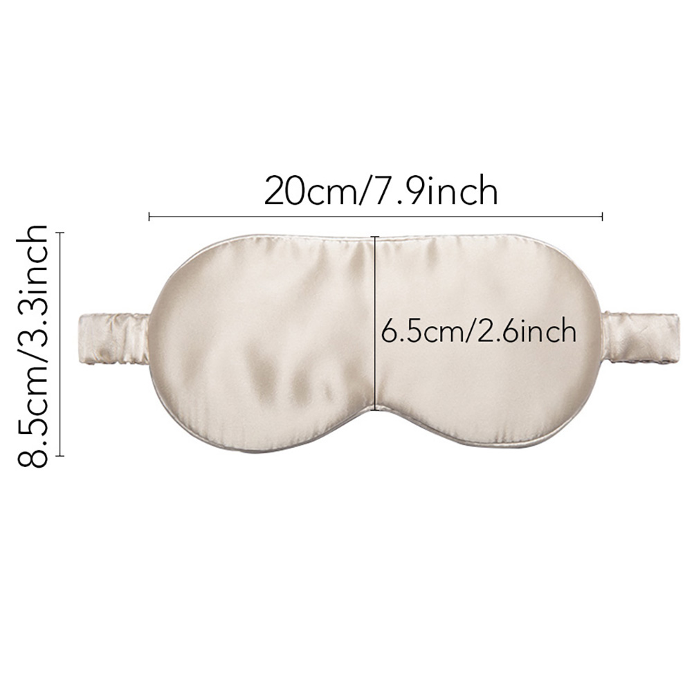 Schlafmaske aus 100 % Maulbeerseide für Männer und Frauen, Augenabdeckung, große Augenbinde für Total Blackout, Größe 20 x 8,5 cm