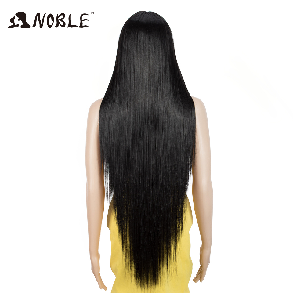 Nobre cosplay peruca sintética com franja longa peruca reta ombre loira peruca colorida para mulher peruca para preto peruca sintética