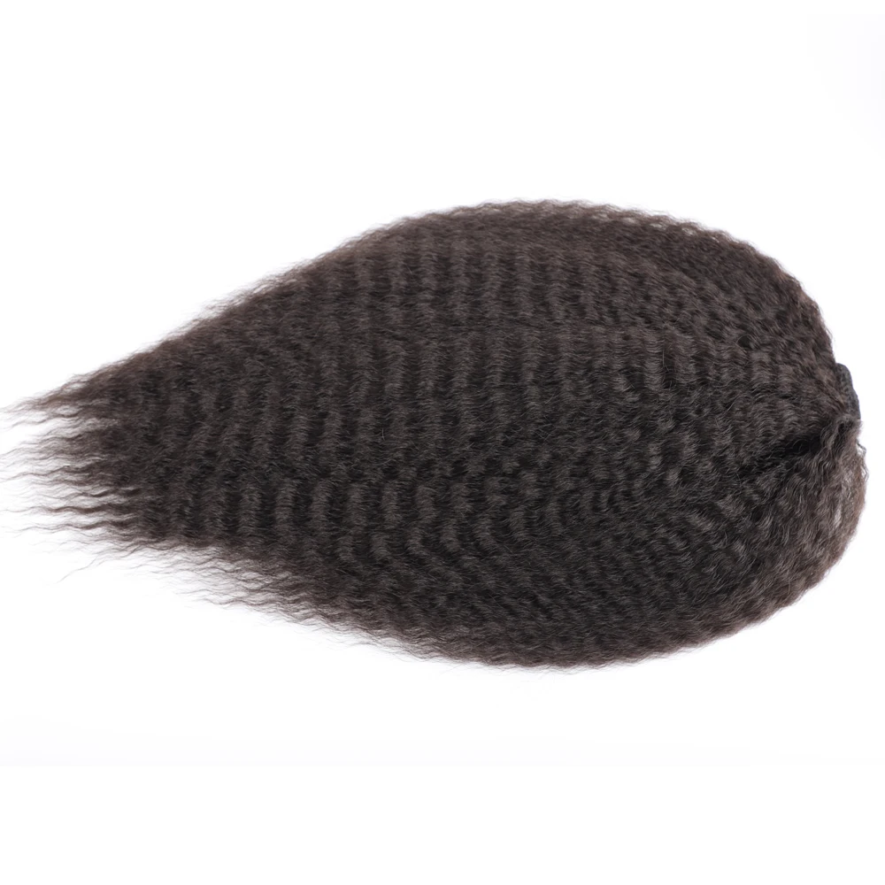 Faux cordon synthétique queue de cheval Extension de cheveux élastique pour les femmes crépus bouclés queue de cheval cheveux synthétiques haute bouffée Afro postiche
