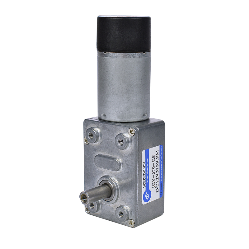 JGY-370 Turbo Worm DC Gear Motor Kecepatan Dapat Diatur DC Electric Motor Encoder 6V 12V 24V Bisa Tahan Debu dengan Braket/Sekrup
