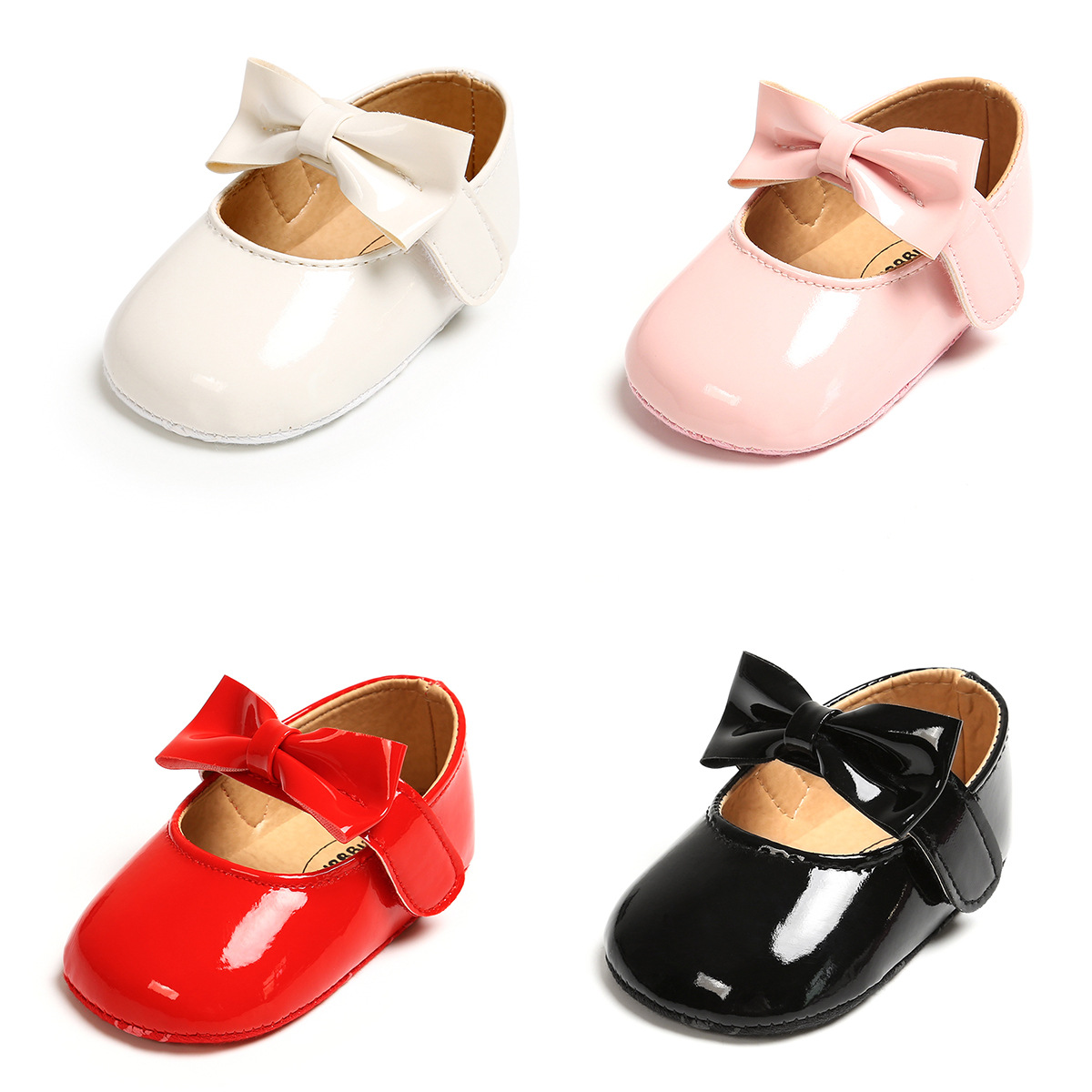 Neugeborenen Baby Schuhe Baby Mädchen Schuhe PU Anti-slip Bowknot Klassische Prinzessin Kleid Schuhe Erste Wanderer Kleinkind Krippe Schuh mokassins