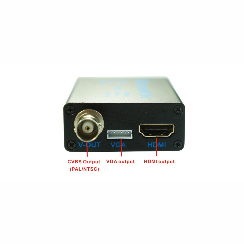 Convertidor de vídeo de señal analógica TVI AHD CVI a HDMI/VGA/CVBS digital 4 en 1 TV Full HD 1080p para monitoreo de seguridad NTSC/PAL