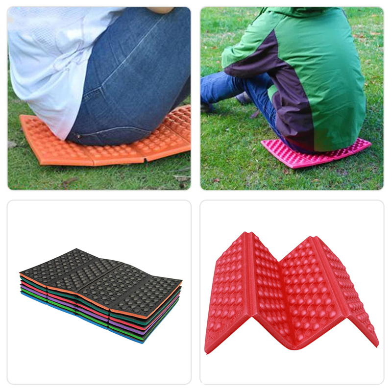 Estera plegable para acampar al aire libre, asiento de espuma XPE, cojín portátil impermeable, silla para Picnic en la playa, asiento para actividades de senderismo
