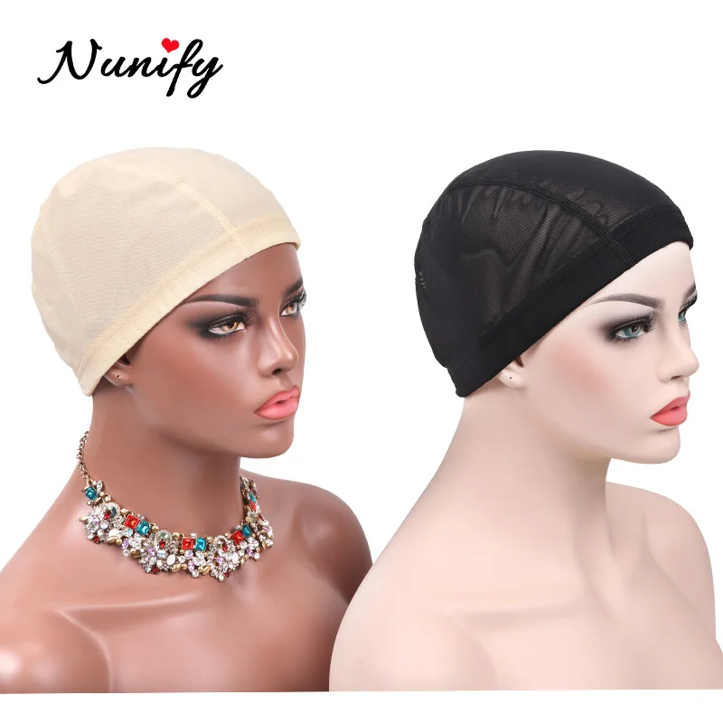 Nunify-Malla de pelo sin pegamento, forro de peluca barata, gorras para hacer pelucas, malla de Spandex, cúpula elástica, 6 uds.