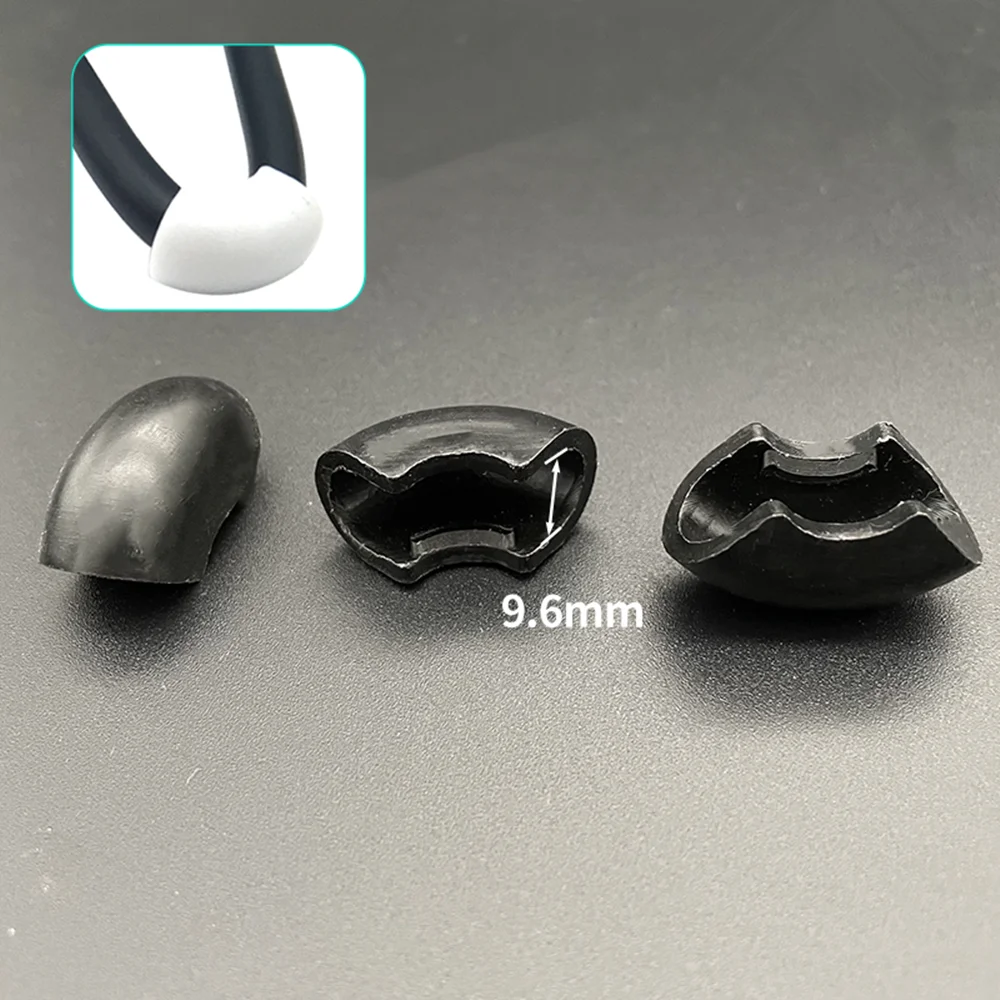 10 Cái/lốc Chống Trơn Trượt Đồ Chân Miếng Lót Ghế Nhựa Chân Mũ Tất Phân Chống Trước Nghiêng Chữ U ống Hình Phía Sau Pad 10Mm Kẹp Ống