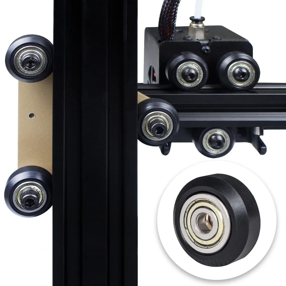 1/5/10/24PCS CNC พลาสติก POM ขนาดใหญ่ล้อแบริ่ง Idler V-Slot อลูมิเนียมโปรไฟล์ Perlin Pulley สําหรับ 3D เครื่องพิมพ์ Ender3 V2