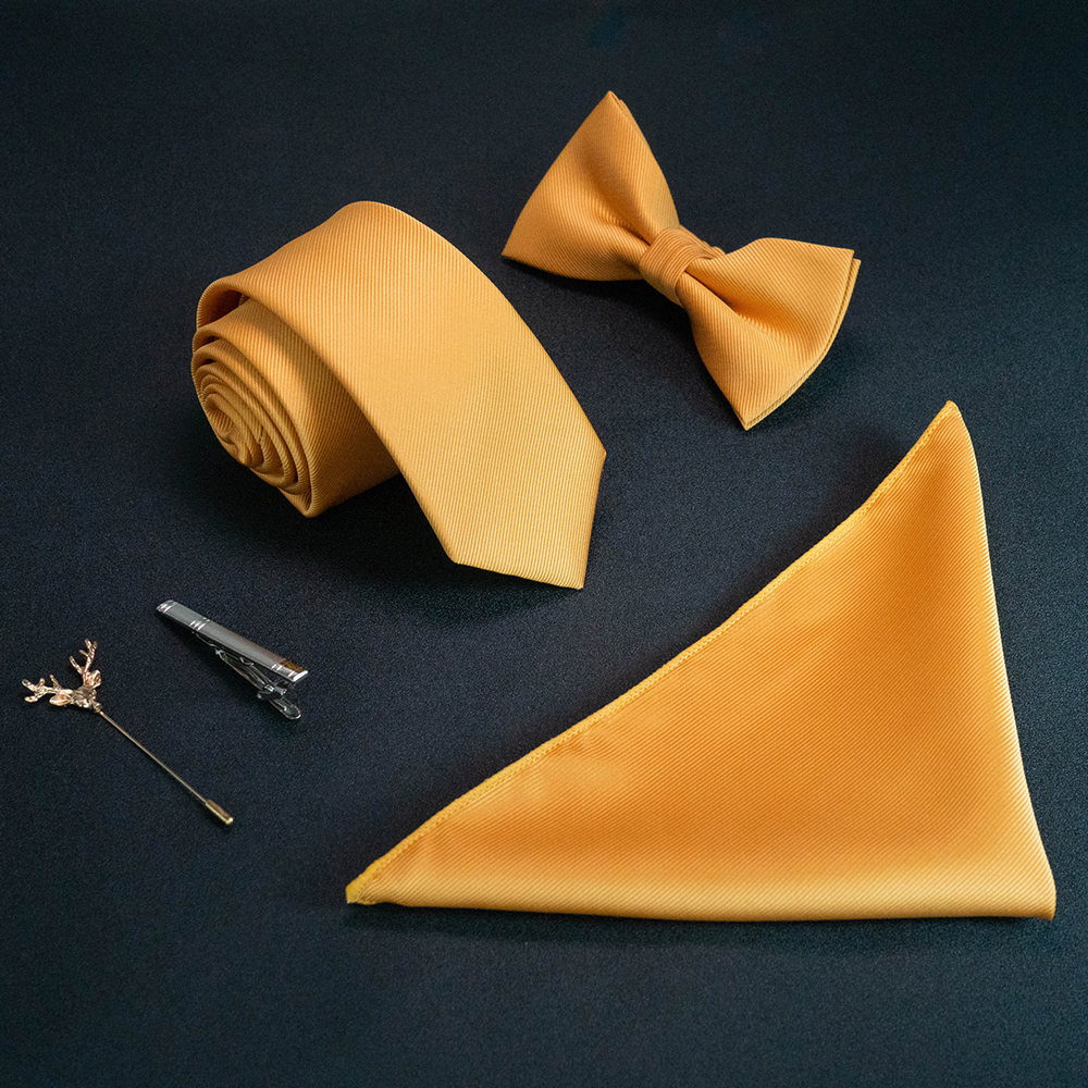 Мужской комплект из галстука и носового платка, 6 см