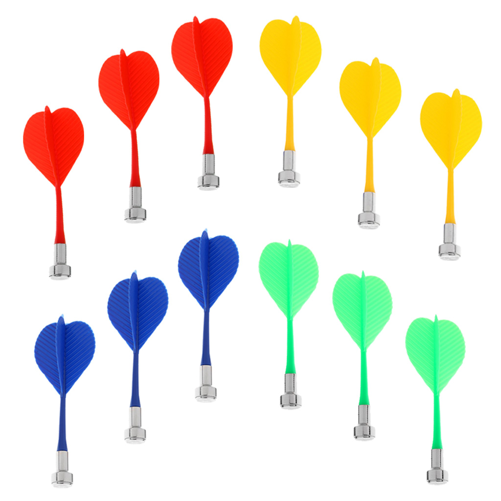 12 Teile/satz Magnetische Darts für Zweiseitige Magnet Dartscheibe Dartscheibe Kinder Spielzeug Geschenk für Jungen Mädchen Indoor Spiel