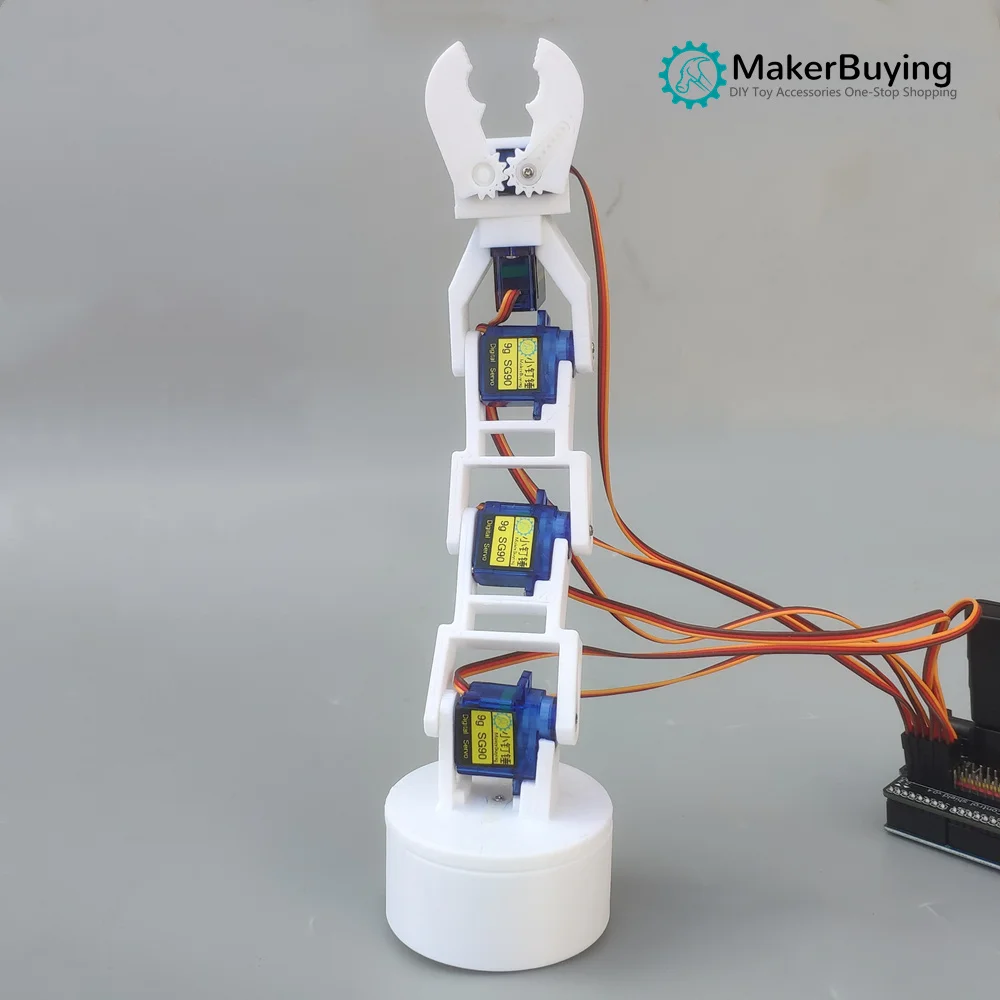 PS2 Điều Khiển Từ Xa 6DOF 3D In Hình Cánh Tay Robot Bộ Cho Arduino Điều Khiển Học Bộ DIY