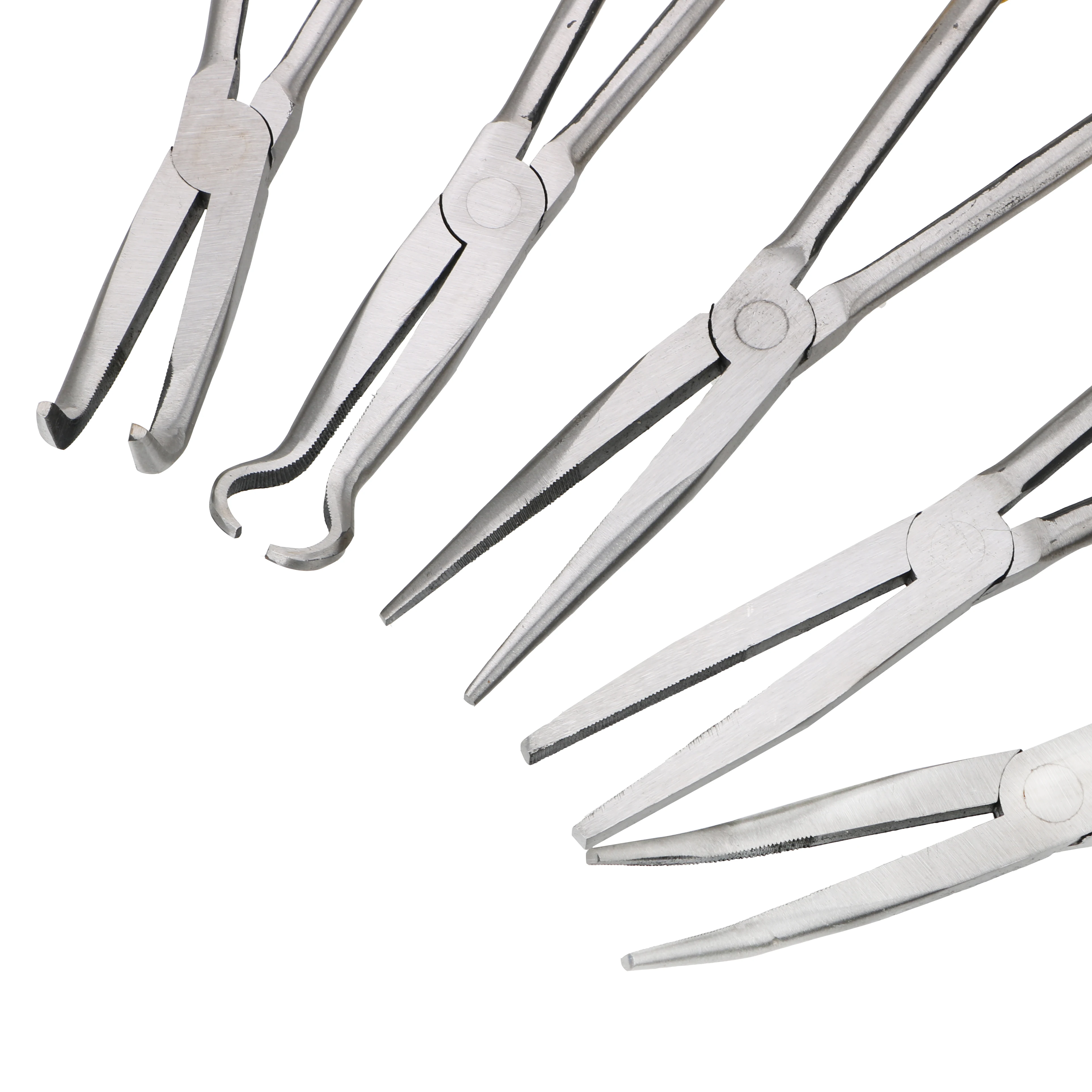 DIY คีมจมูกยาวพิเศษตรง Bent TIP อุปกรณ์ช่างเครื่องมือกําจัด Spanner คลิป Auto Care Kit รถอุปกรณ์เสริม