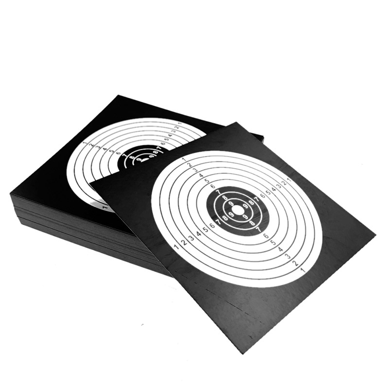 100 sztuk 14X14cm strzelanie do celu papier łuk myśliwski strzałka Gauge karta szkoleniowa pistolet pistolet karabin praktyka akcesoria do paintballa