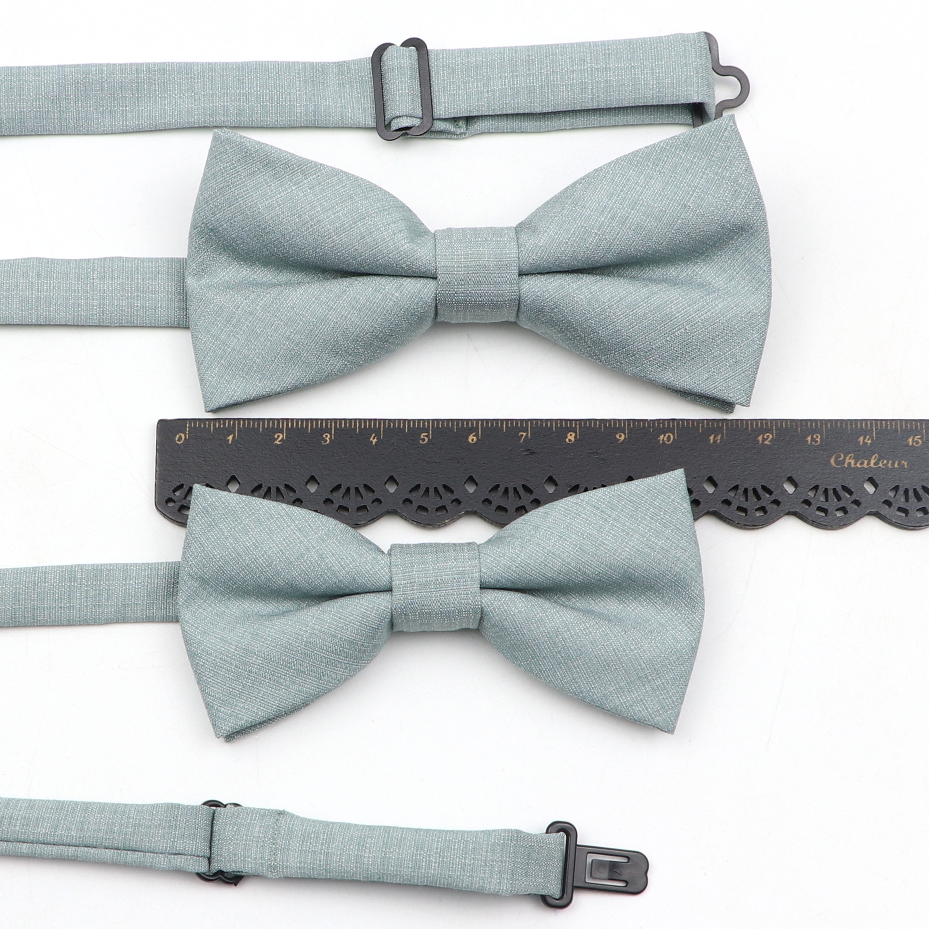 Ensemble de nœuds papillon père-fils en Polyester doux, 15 couleurs, noir, bleu, kaki, papillon décontracté, accessoire de mariage pour hommes et garçons