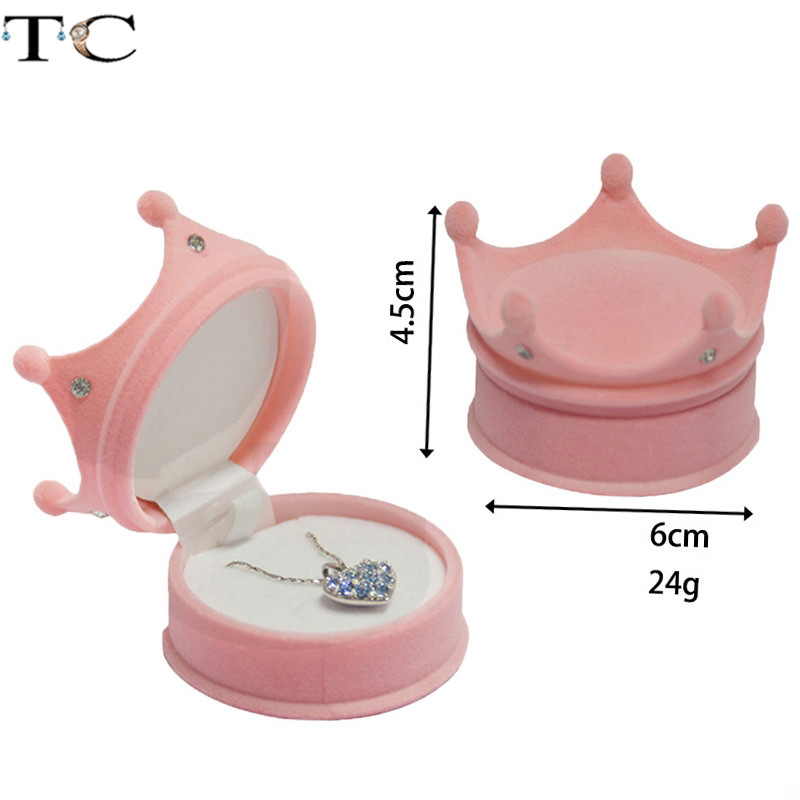 Creatieve Fluwelen Sieradendoos Mini Container Ringdoos Oorbellen Ringen Opbergdoos Kleine Accessoires Display Geschenkdoos