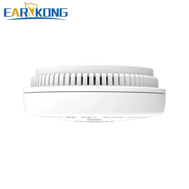 433MHz Wireless Smoke Detector Sensor สีขาว80db ปลุกไฟเครื่องตรวจจับควันไฟสำหรับ Home Security Alarm System