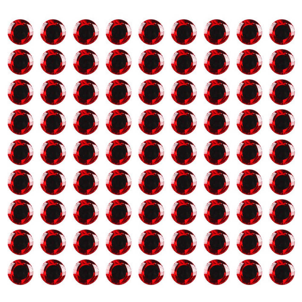 100 Cái/lốc Mồi Dụ Cá Mắt Toàn Phương 3D 3Mm 4Mm 5Mm 6Mm Mô Phỏng Câu Cá Minnow Nhân Tạo cá DIY Mắt Câu Cá