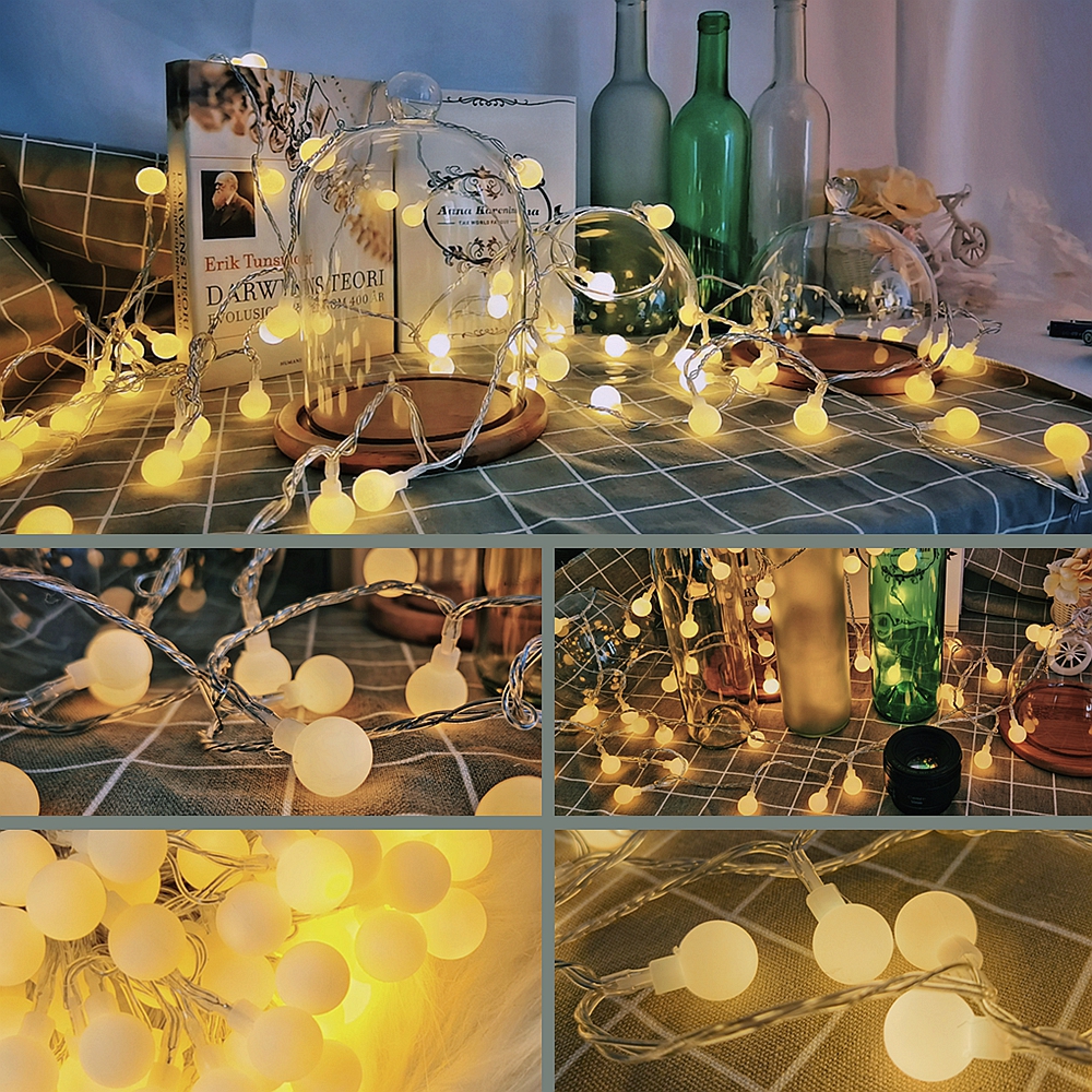 10m ball LED string Light Outdoor ball Chain Light Garland Light ampoule Fairy Tale Light Party maison mariage jardin décoration de Noël
