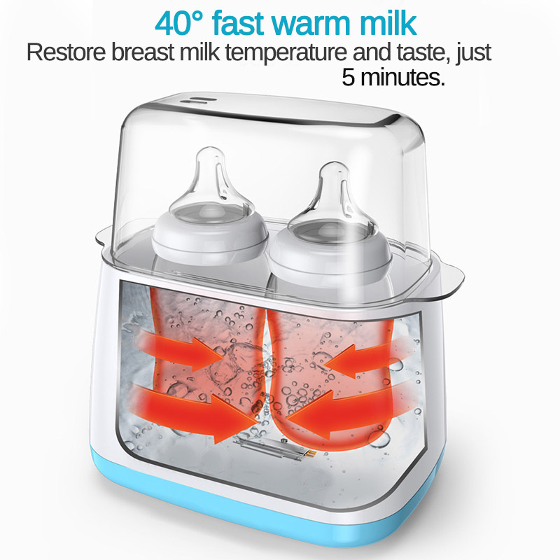 Esterilizador de mamadeira, Automático, Termostato Inteligente, Leite de bebê, Desinfecção, Aquecedor, Multi Função, 6 em 1