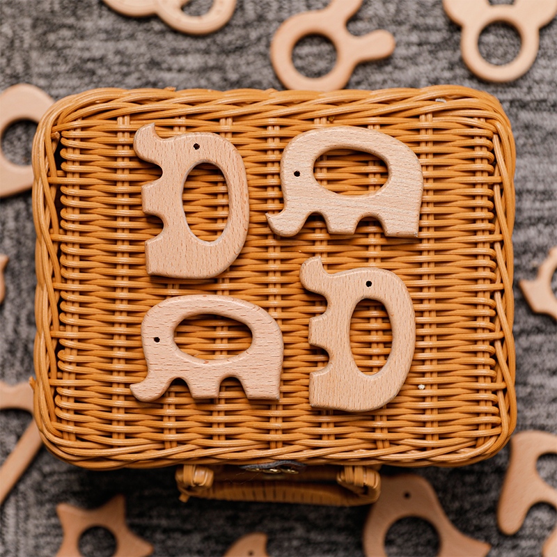 1 PC Baby Teether สัตว์ไม้ Pacifier จี้ BPA ฟรี Beech Koala หนู Baby GYM อุปกรณ์เสริมฟันจี้เด็กสินค้า