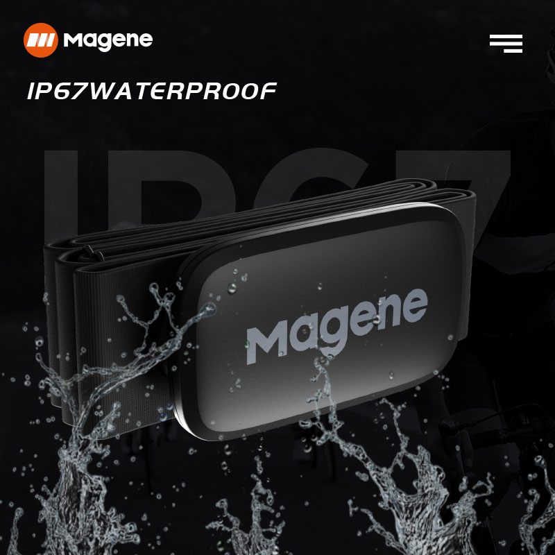 Magene Mover H64 心拍数センサー デュアルモード ANT Bluetooth チェストストラップ付きサイクリングコンピュータバイク forWahoo Garmin スポーツモニター