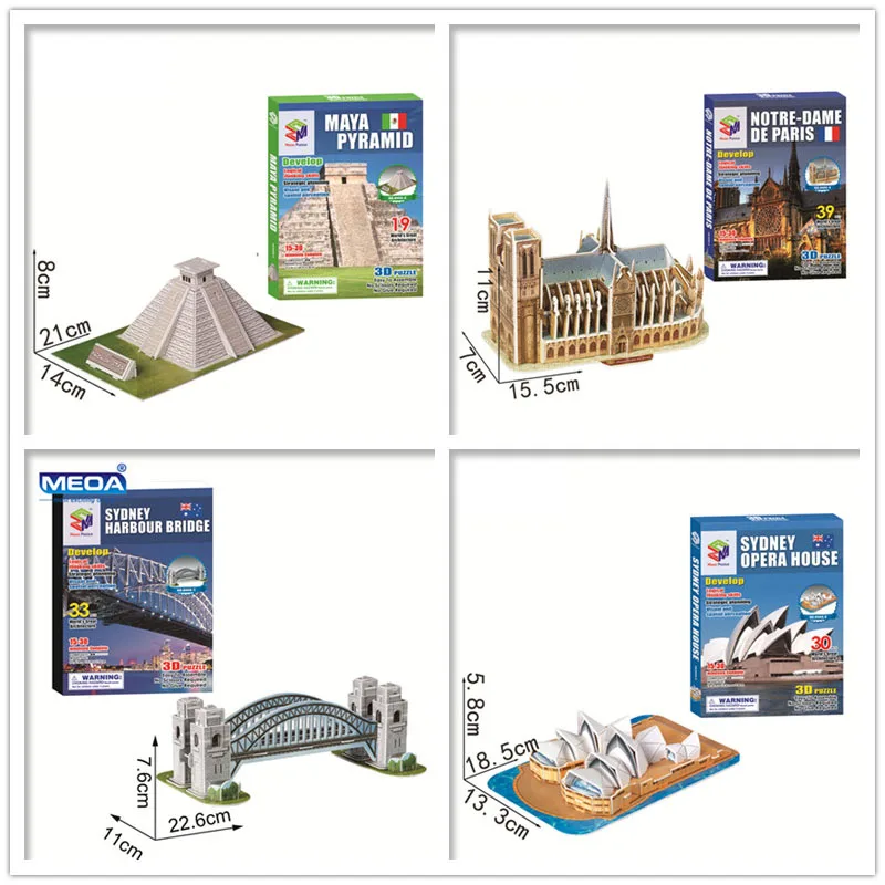 40 Phong Cách Nổi Tiếng Thế Giới Kiến Trúc Xây Dựng 3D Xếp Hình Mô Hình Xây Dựng 3D Ghép Đồ Chơi Cho Trẻ Em Quà Tặng Giáng Sinh