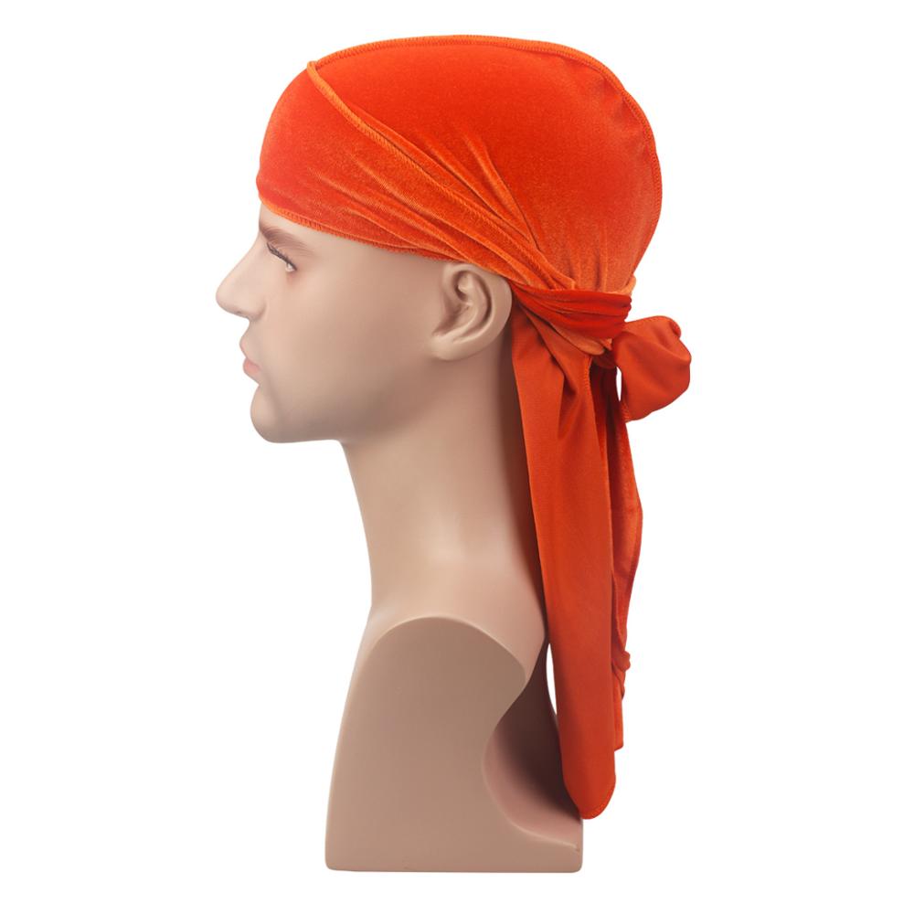 優れたベルベットdurags用ストラップバンダナ波キャップ高級hypebeast男性の弾性斗ぼろヘッドラップヒップホップバンダナ