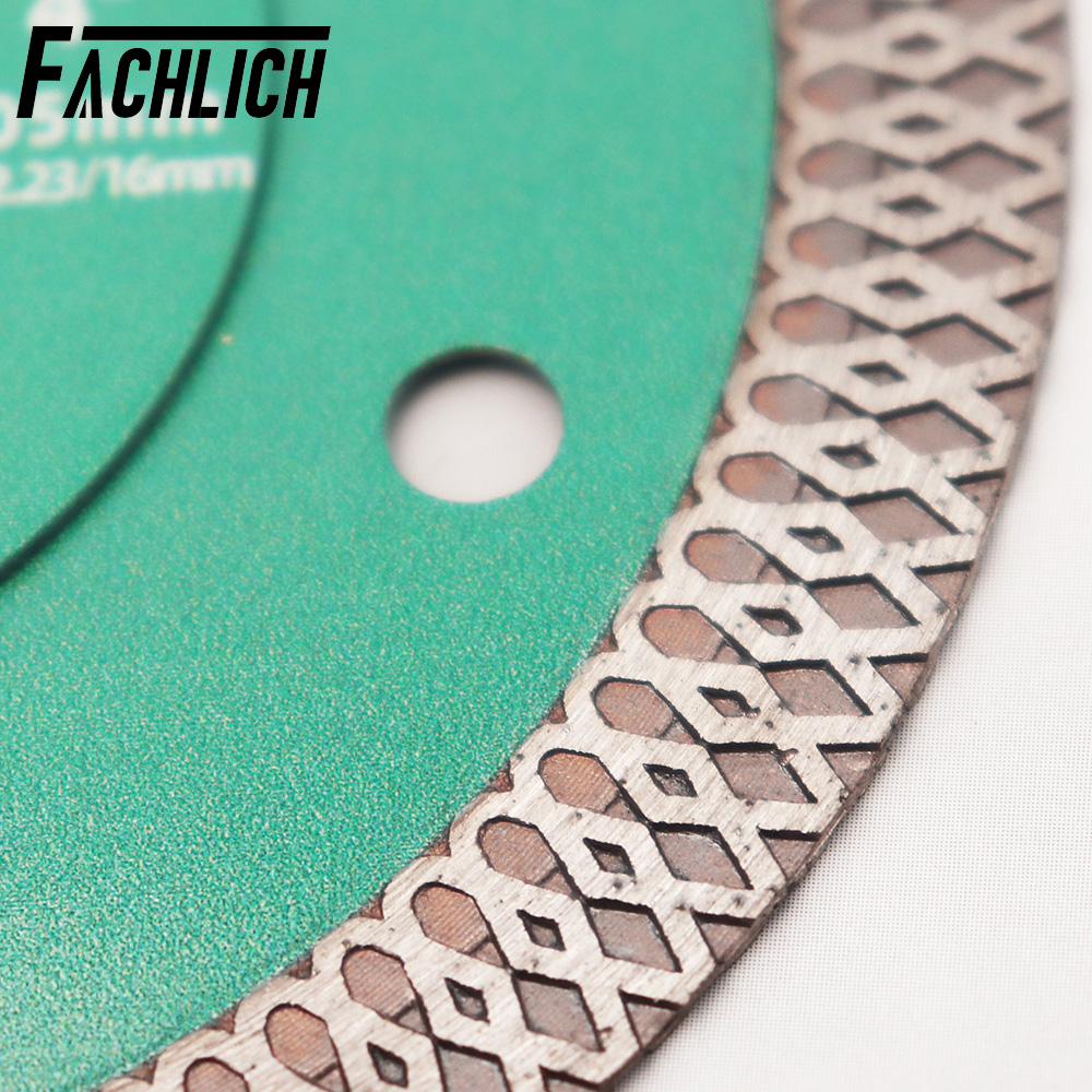 FACHLICH 1 Stück Diamant-Trennscheibe, Fliesensägeblatt, Schneider, Porzellan, Marmor, Keramik, Granit, verstärkter Kern, X-Mesh, Turbo, 4–12 Zoll