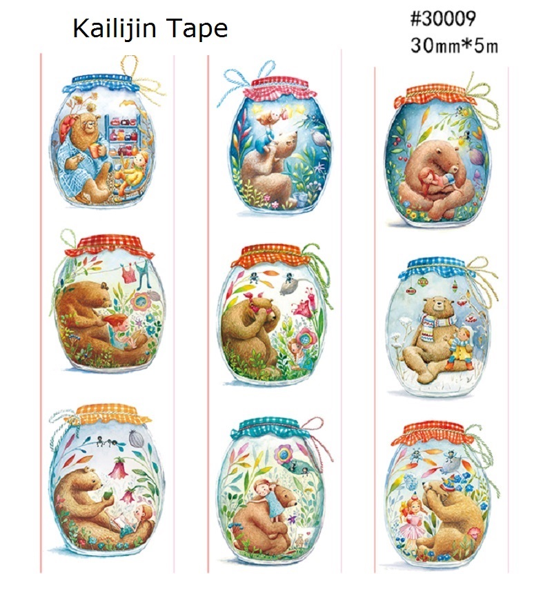 DIY 장식을 위한 스크랩북 빈티지 디자인을 위한 인기 있는 Kailikin Washi 테이프