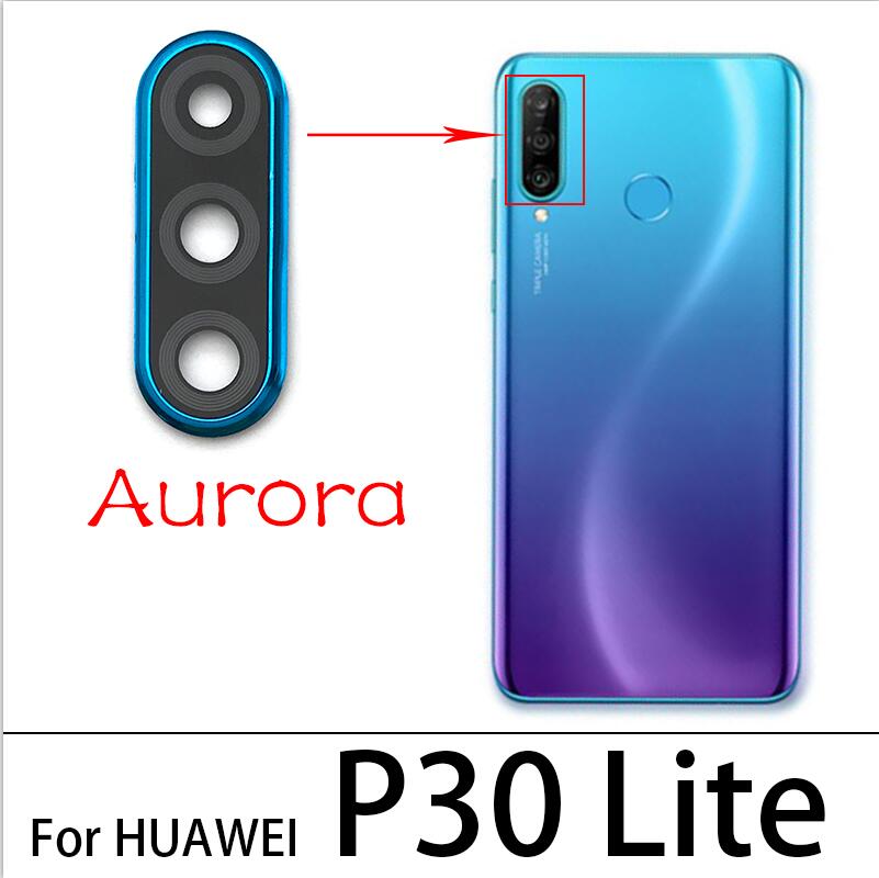 Hinten Kamera Glas Objektiv Abdeckung Mit Rahmen Halter mit Aufkleber Ersatz Für Huawei P30 Lite P30 Pro P30 Glas OBJEKTIV Mit Rahmen