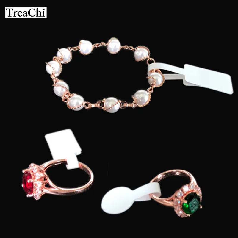 Bán Buôn GiấY Dán Nhẫn Thẻ Trắng Quả Tạ Vòng Thẻ Hình Chữ Nhật Miếng Dán Trang Sức Nhãn Thẻ 50 Con/100 Viên