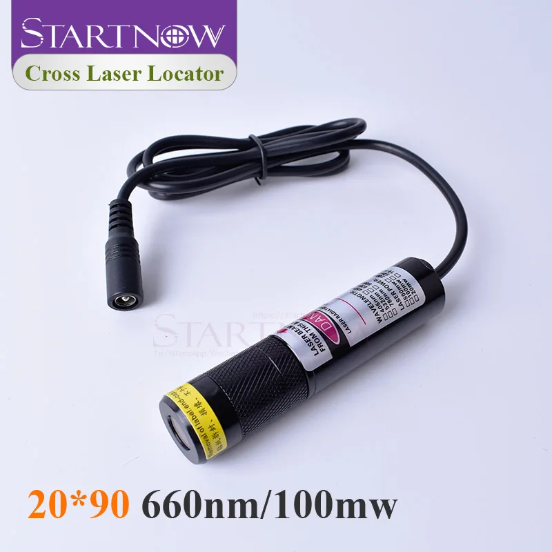 Light Red Cross Positioner 660nm 100 mw โมดูลเลเซอร์ไดโอดโฟกัส Beam Cross Laser Locator สําหรับงานไม้แกะสลักเครื่อง