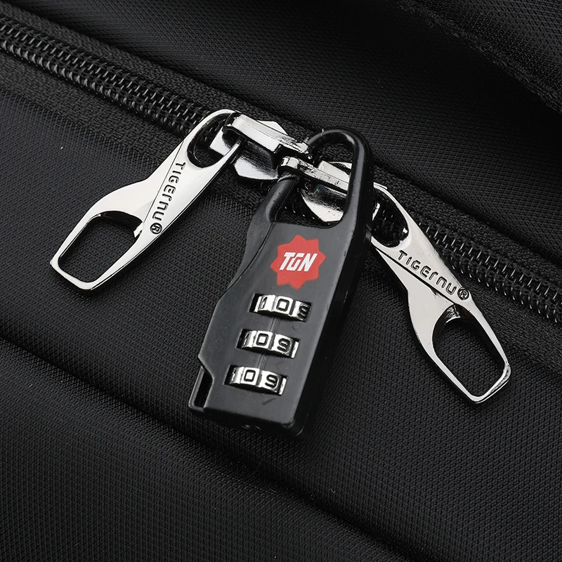 Tigernu สะดวกขนาดเล็กรหัสผสมรหัสล็อคกุญแจสีดำล็อค Padlock Lock กระเป๋าเดินทางสำหรับกระเป๋าซิปกระเป๋าเป้สะพายหลัง