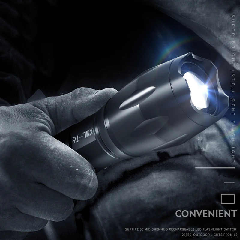 8000LM XM-L2 U3 potente linterna LED impermeable antorcha lámpara de Camping portátil luces linternas linterna táctica de autodefensa