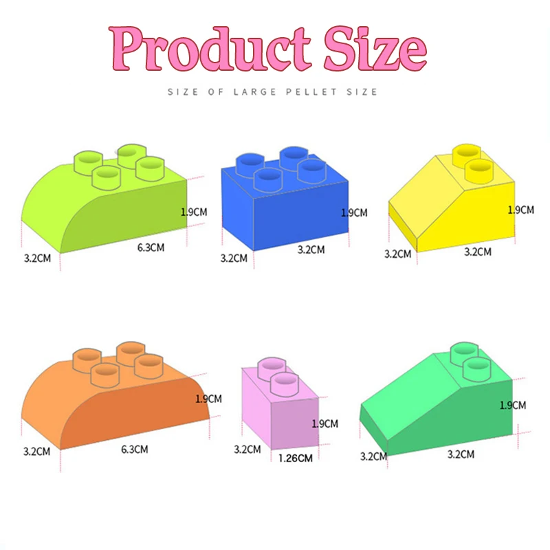 Nhiều Màu Sắc DIY Khối Xây Dựng Size Lớn Gạch Số Lượng Lớn Gạch Căn Cứ Tấm Tương Thích Với Duplo Trẻ Em Đồ Chơi Giáo Dục Cho Trẻ Em