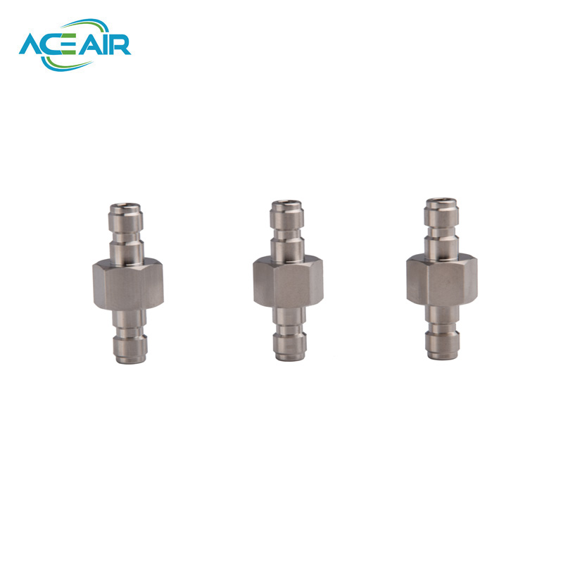 Adaptador de llenado PCP, enchufe macho, sonda de llenado directo de acero inoxidable, 2 unids/lote