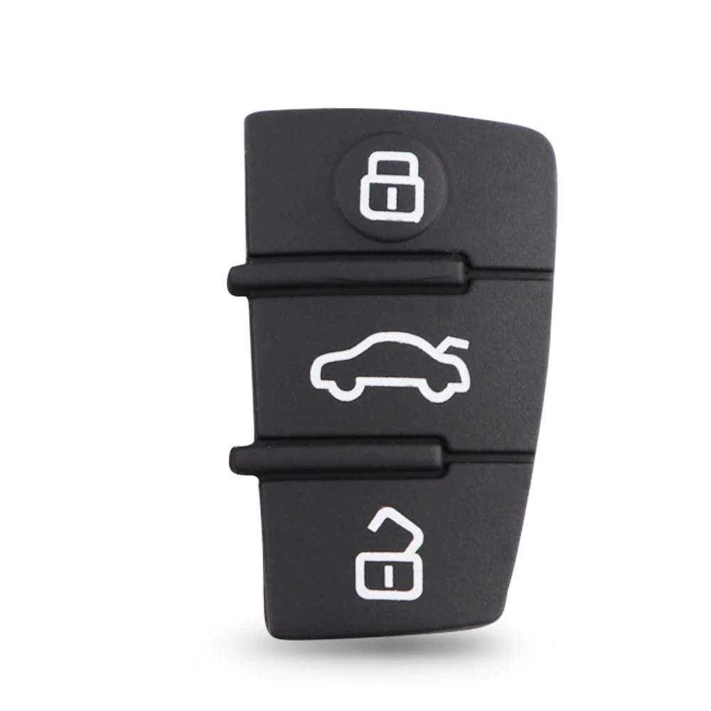 YIQIXIN 3 Nút Sửa Chữa Pad Da Dành Cho Xe Audi A6L TT A3 A8 A2 A4 A5 A6 Dòng RS S1 s3 S4 S5 Q3 Ô Tô Điều Khiển Từ Xa Vỏ Chìa Khóa Miếng Lót Cao Su