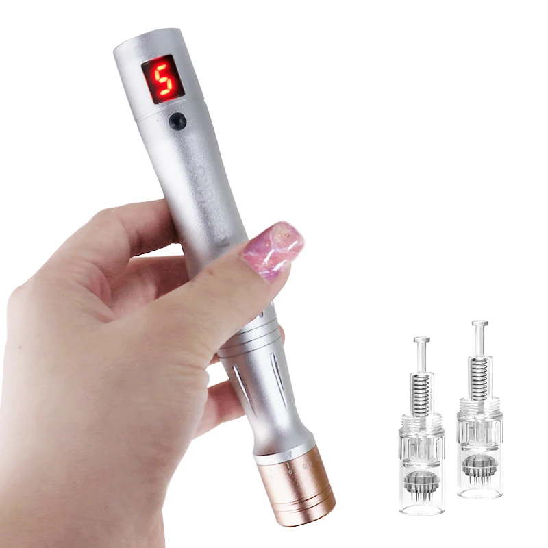 ダーマローリングペンulitma A1-W mym microneedlingマイクロネジポート針カートリッジデバイス電気スタンプダーマツールワイヤレス