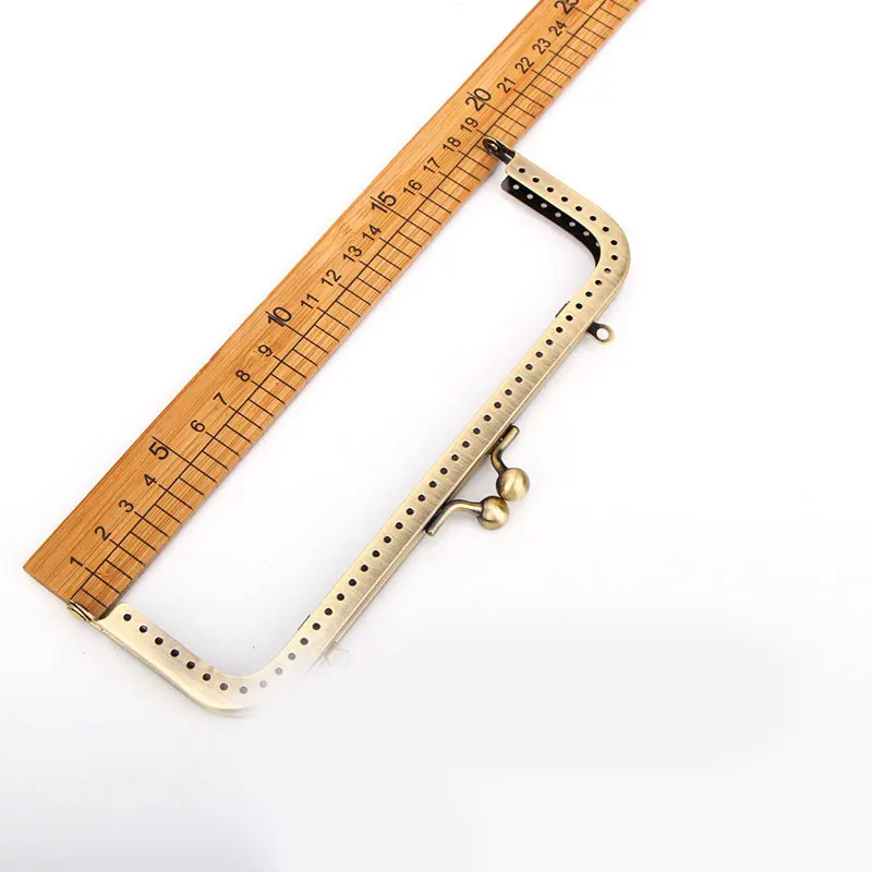1Pc 6.5-20Cm Màu Khung Móc Treo Dập Nổi Hình Chữ Nhật Kim Loại Hôn Khóa Khóa Phụ Kiện Khung Tay Cầm ví Cầm Tay Phần