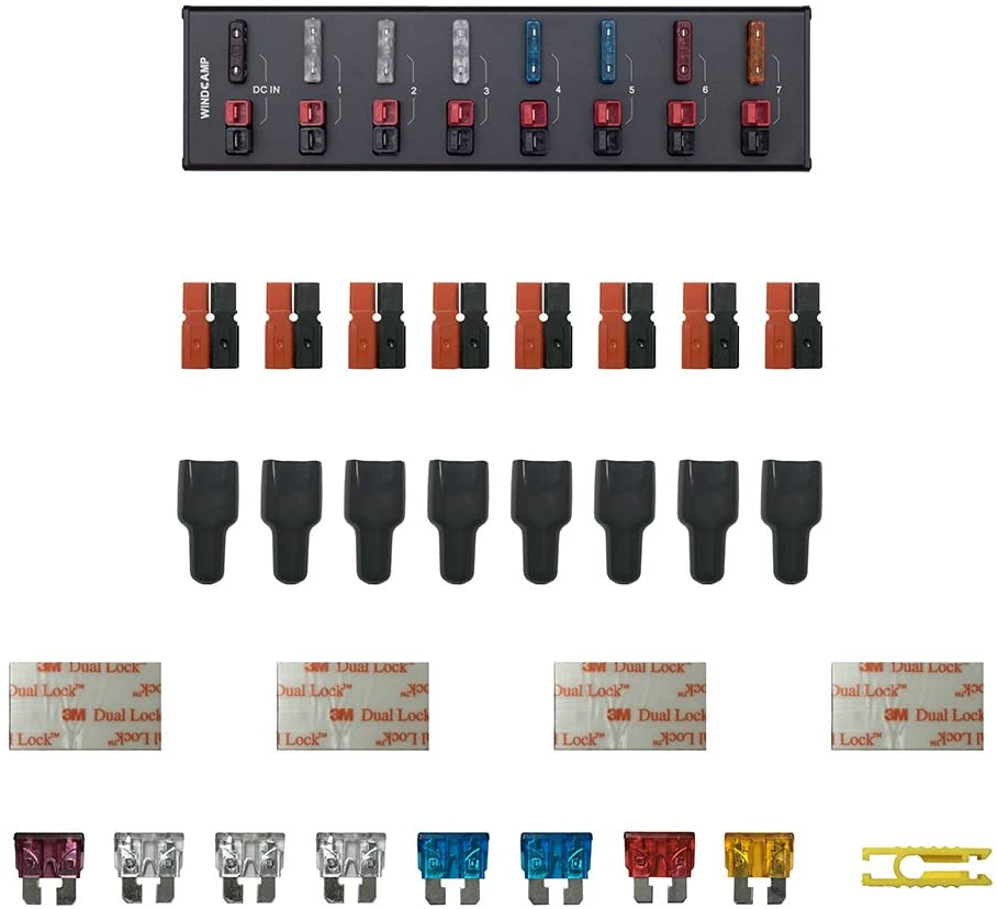 WINDCAMP AP8/AP8S 40A Conector Distribuidor divisor de potencia para habitación de radio Coche Compatible con adaptador Andersn