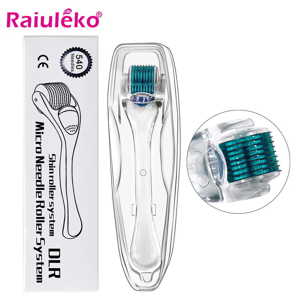 540 Derma Roller Microniddle Roller สำหรับใบหน้า Microneedling 0.2/0.3Mm เข็มความยาวไทเทเนียม Dermoroller Mesoroller สำหรับผม