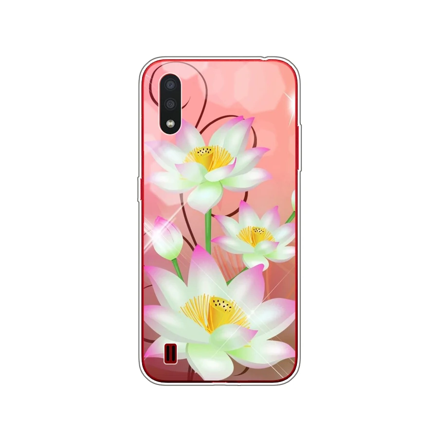 Untuk Samsung M01 Casing 5.7 "Silikon Lembut TPU Belakang Casing Penutup Ponsel untuk Samsung Galaxy M01 M 01 SM-M015F Perlindungan Penuh